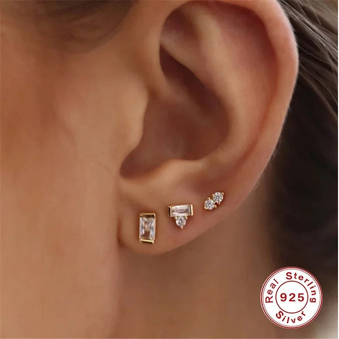 925 Sterling Silver Cartilage Small Hoop Earrings Set | HC031 | Dainty Minimalist Jewelry for Women, Perfect for Everyday Wear & Special Occasions