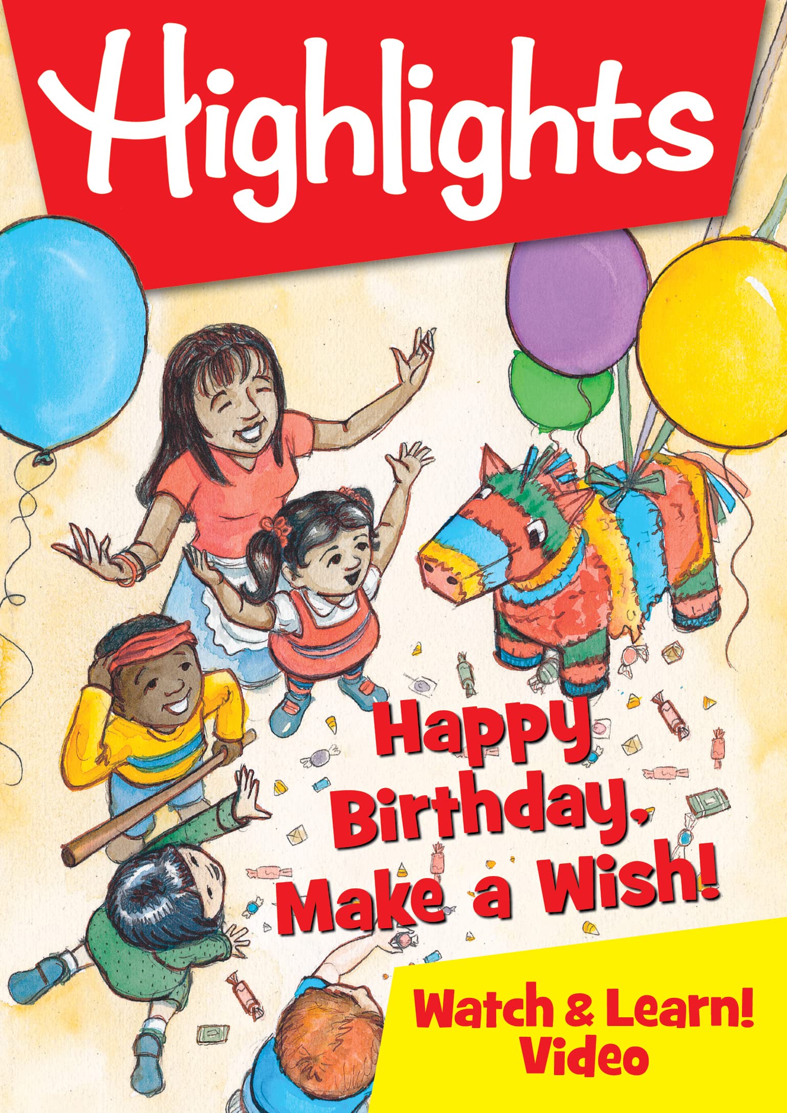 Happy Birthday Make A Wish Watch & Learn Educational Toy for Kids - Perfect for Birthday Parties, Preschool Learning & Gift Giving