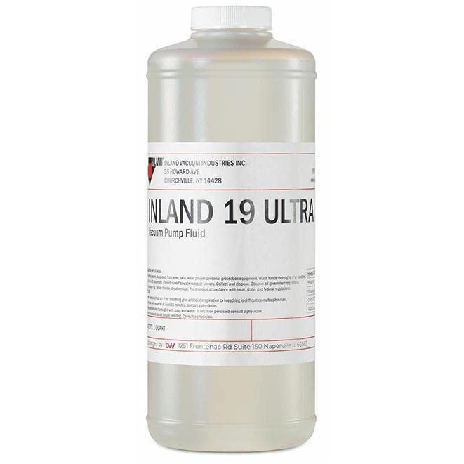 Inland 19 Ultra Semi-Synthetic Vacuum Pump Oil - 1 Gallon for HVAC, Refrigeration & Automotive Systems | High Performance Lubricant for Rotary Vane Pumps