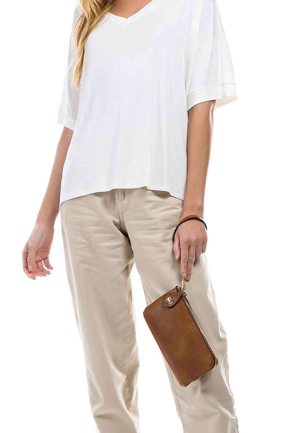 LOVESOME Women's Crossbody Bag - Small Wristlet Clutch for Daily Use & Travel