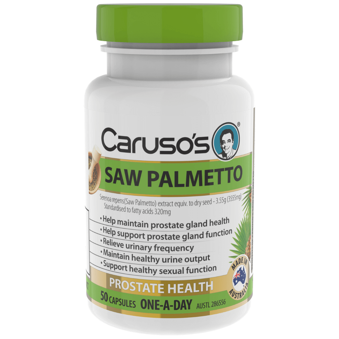Caruso's Saw Palmetto Supplement - 1 Daily Capsule for Prostate & Urinary Health - Supports Hair Growth & Hormone Balance - Perfect for Men's Wellness Routine