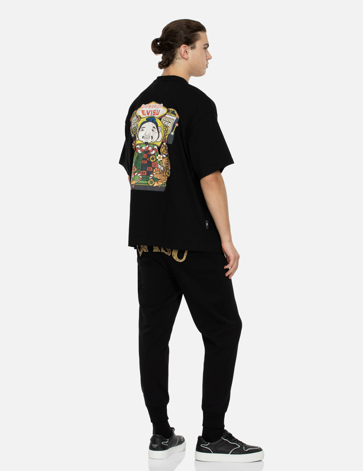 Lucky Slot Machine Graphic Print Loose Fit T-Shirt for Men & Women - Casual Gaming & Casino Themed Outfit
