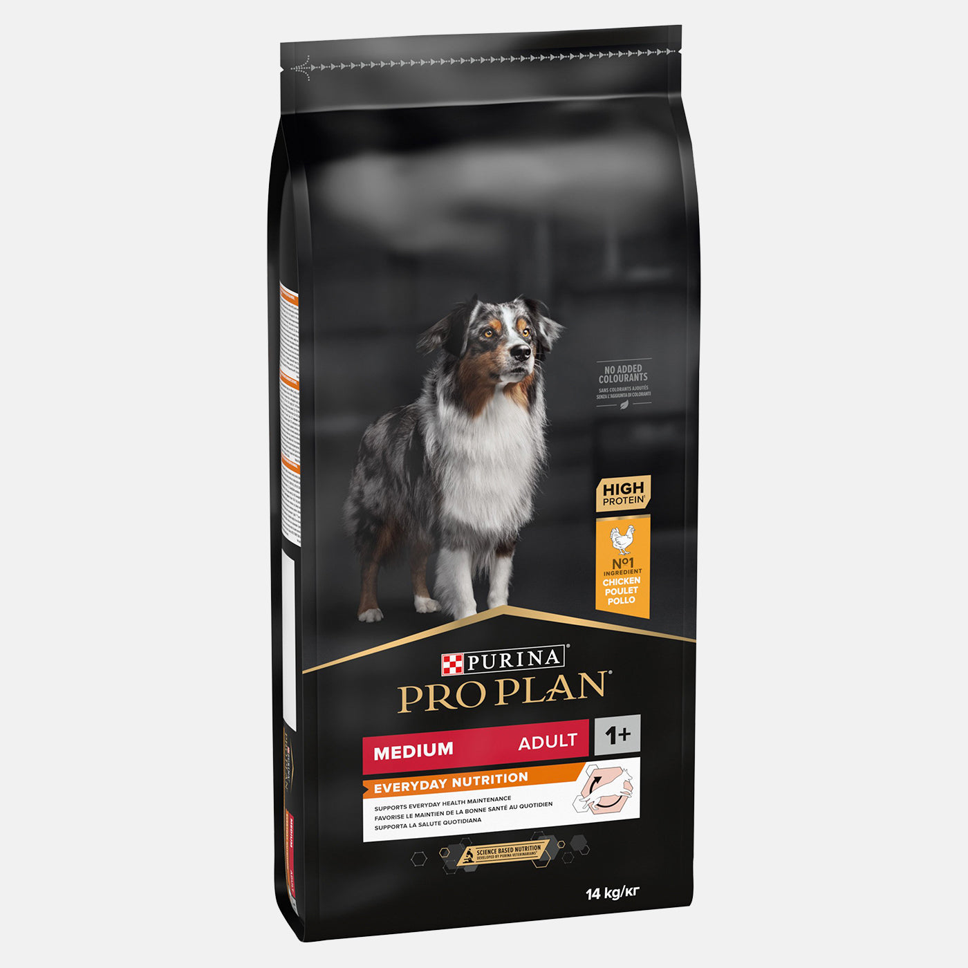 Purina Pro Plan Medium Adult Dry Dog Food - Chicken Formula, 14kg Bag | High Protein Nutrition for Active Dogs | Perfect for Daily Feeding & Training Rewards