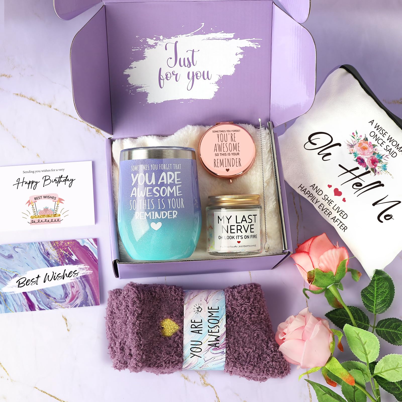 Best Birthday Gifts for Women - Thoughtful Present Ideas for Mom, Sister, Best Friend & Coworker - Unique Coffee Mug Gift Set with Inspirational Quotes - Perfect for Birthdays, Friendship Day & Office Appreciation - Great for Coffee Lovers & Home Decor