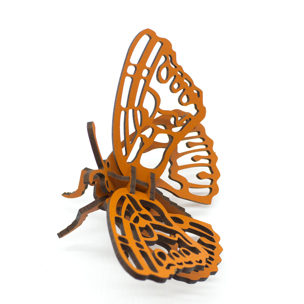 3D Wooden Butterfly Puzzle Kit - DIY Wooden Craft Kit for Adults & Kids - Pulelehua Butterfly Model - Perfect for Home Decor, Gifts & Educational STEM Activities