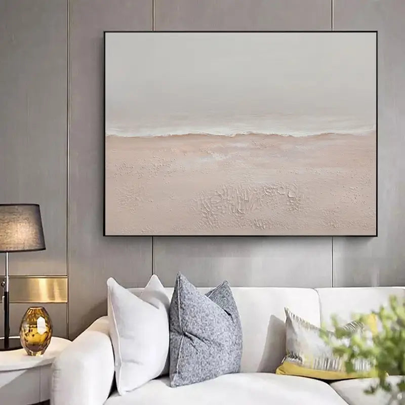 Ocean And Sky Painting #OS 011 - Handmade Canvas Wall Art for Home & Office Decor - Perfect for Living Room, Bedroom or Gift