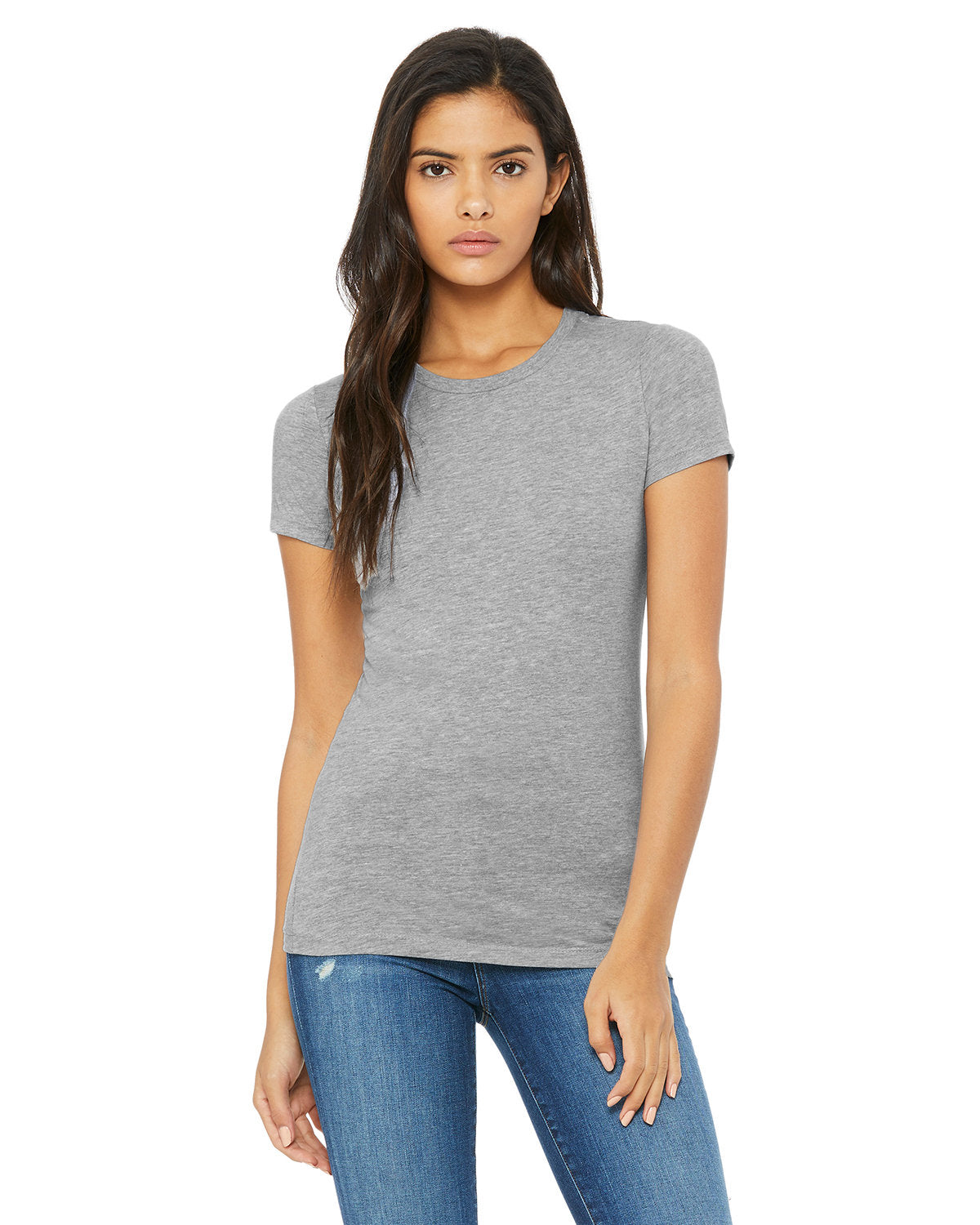 Bella + Canvas 6004 Women's Slim Fit Short Sleeve V-Neck T-Shirt - Soft & Comfortable for Casual Wear, Workout, and Layering