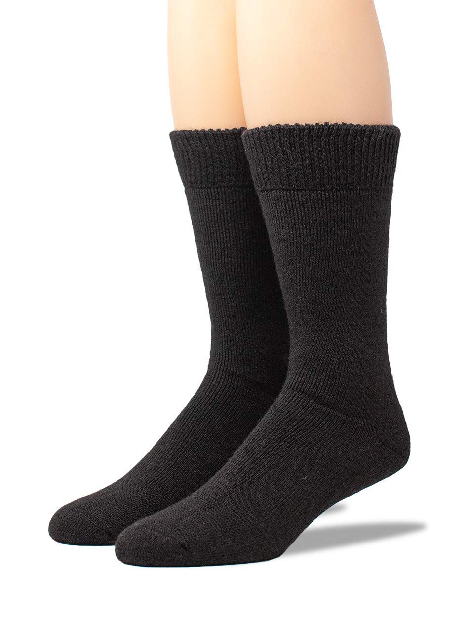 WARRIOR ALPACA SOCKS - Premium Alpaca Wool Hiking Socks for Men & Women, Terry Lined with Comfort Band, Warm & Breathable for Outdoor Activities, Camping, and Winter Sports