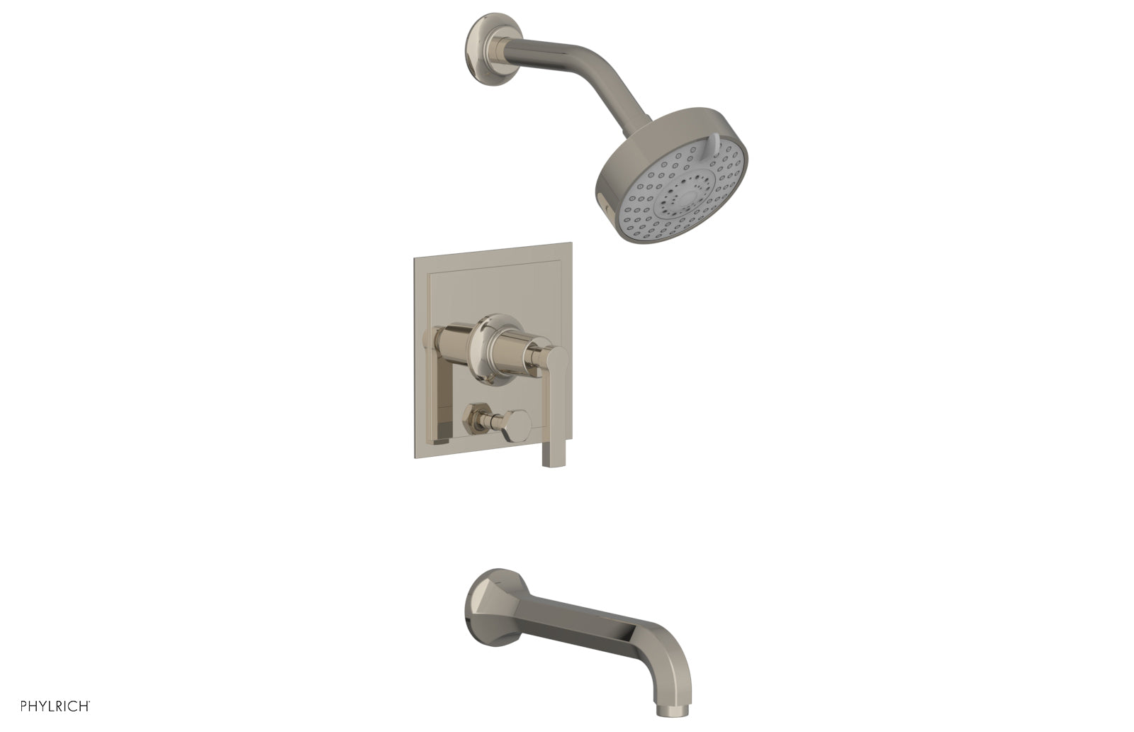HEX MODERN Pressure Balance Tub and Shower Faucet Set 501 27 - Perfect for Modern Bathroom Renovations and Spa-Like Shower Experiences