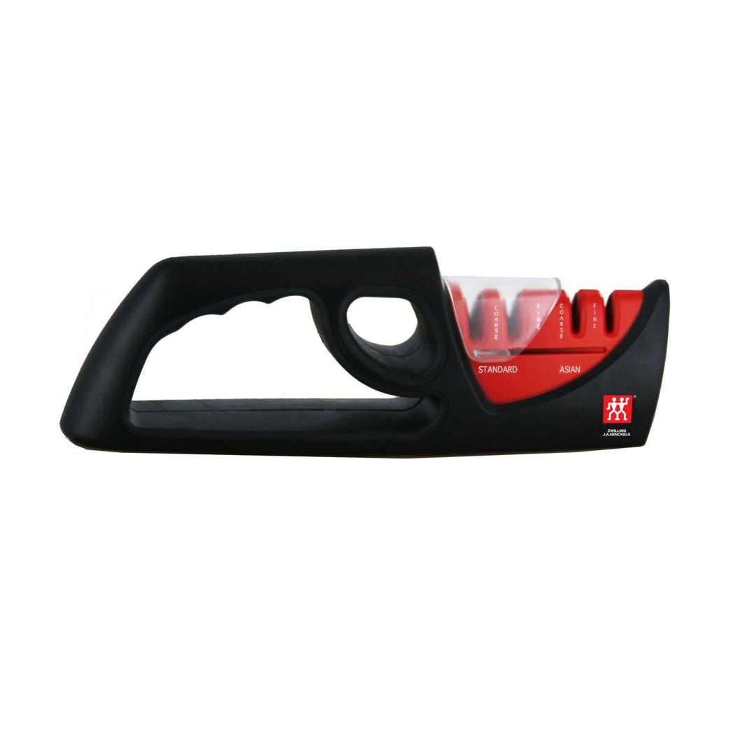 ZWILLING 4-Stage Pull-Through Knife Sharpener 32602-001 | Professional Kitchen Knife Sharpening Tool for Chefs & Home Cooks | Perfect for Kitchen, Camping & Outdoor Use