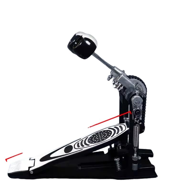 Double Bass Drum Pedal for Drum Set & Electronic Drums - Heavy Duty Dual Chain Drive Pedal with Hammer Action - Perfect for Metal, Rock & Live Performances
