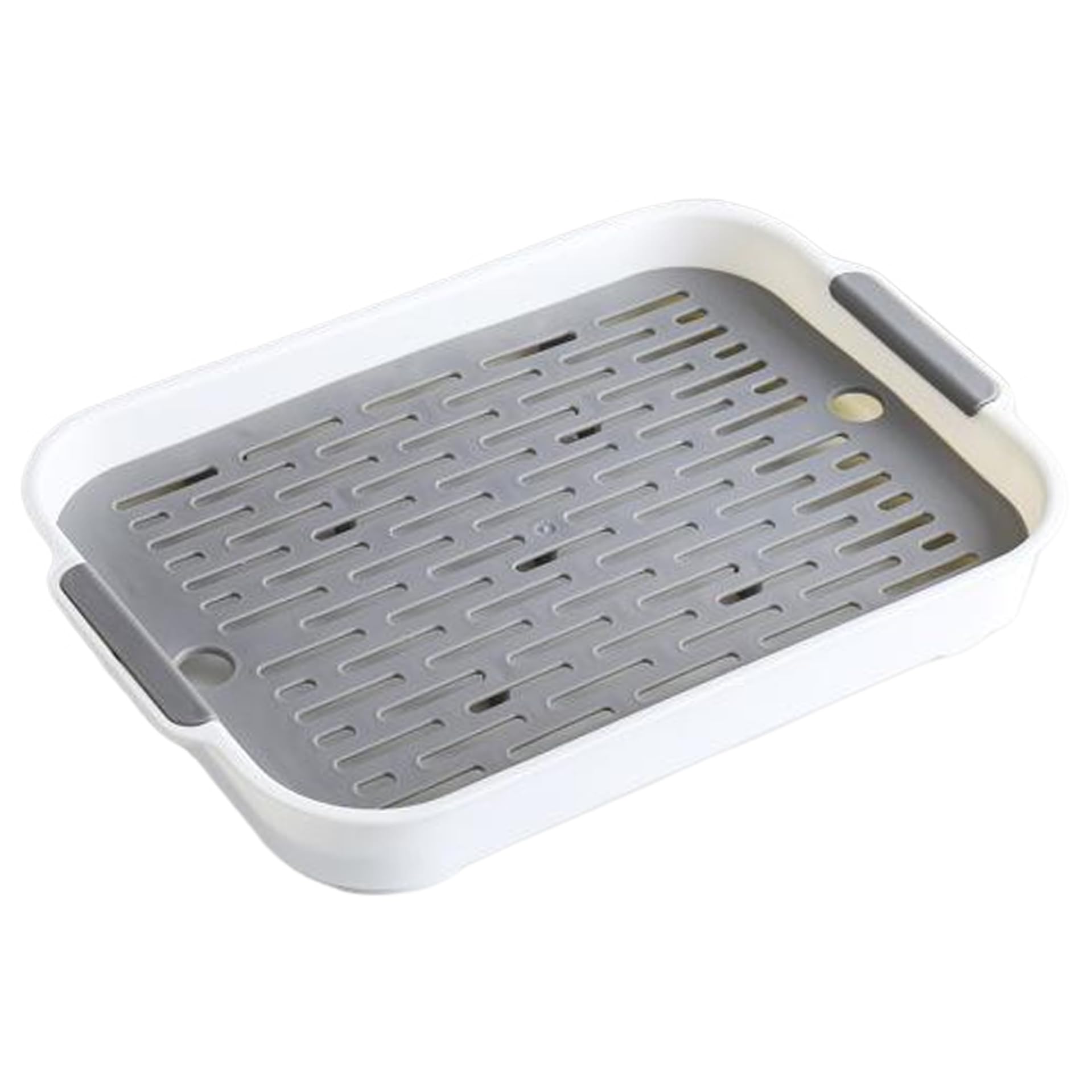 Dual Layer Rabbit Litter Box - Spacious 11x7x2 Inch Small Animal Litter Box with Handle for Bunny, Guinea Pig & More | Easy-Clean PP Plastic Design for Indoor Pet Use