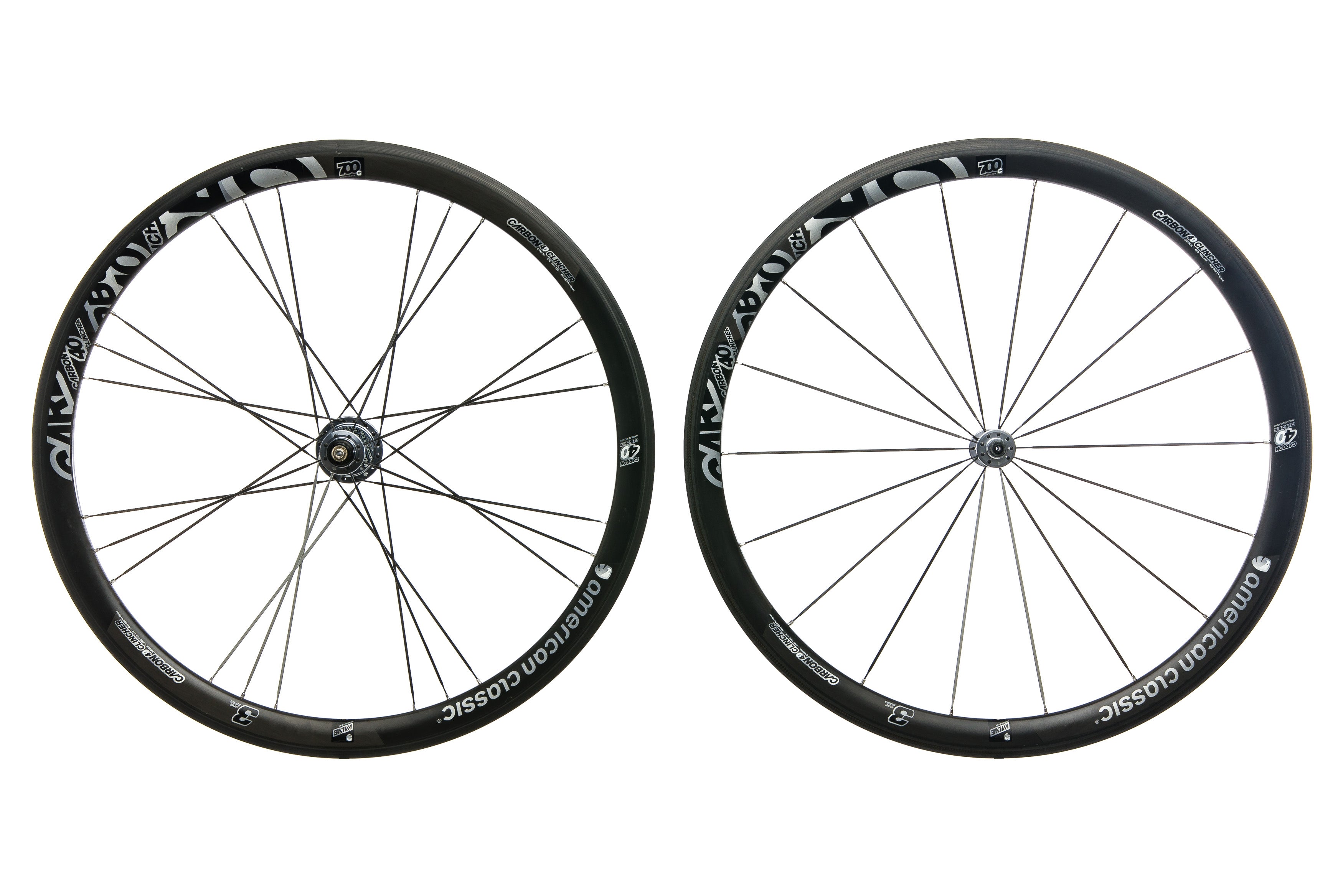 American Classic Carbon 40 Clincher 700c Wheelset - Lightweight Road Bike Wheels for Racing & Training | Perfect for Road Cycling, Triathlons & Endurance Rides