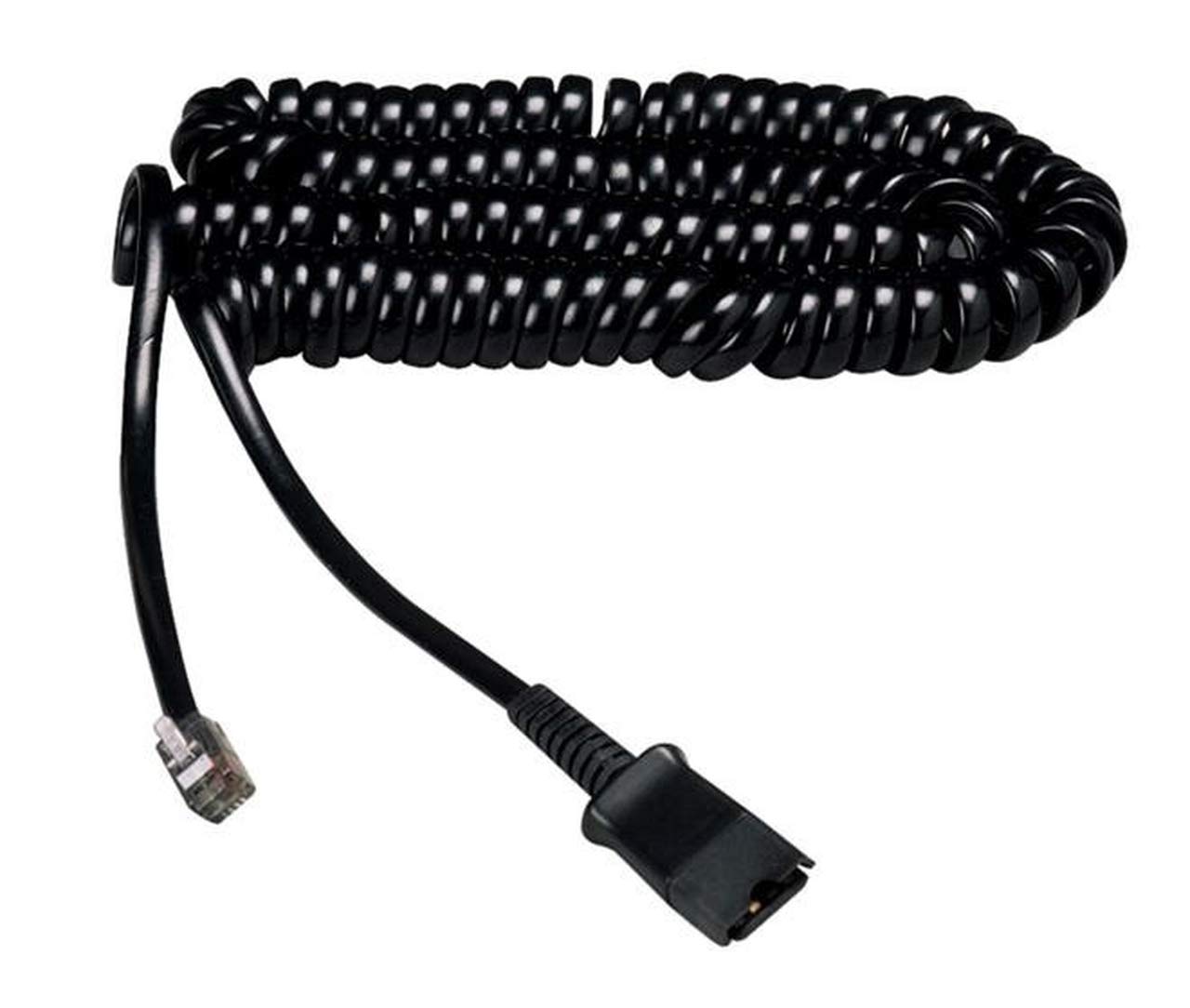 Single Ear Headset for Mitel 5324 5330 5340 5360 8520 8560 & 8600 Phones with FREE RJ9 Plantronics QD Cable (QD002) - Perfect for Office Calls & Customer Service