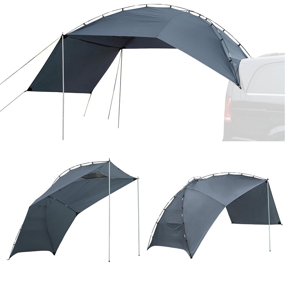 TheLAShop SUV Car Awning - Portable Tailgating Canopy for Camping, Beach, Picnics & Outdoor Sun Shade Shelter - Perfect for Road Trips, Backyard Parties & Summer Adventures