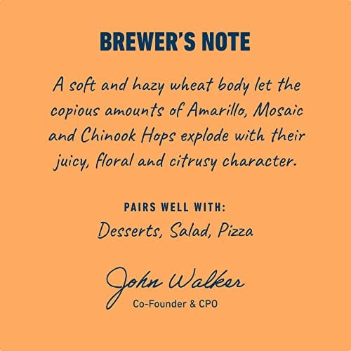 Athletic Brewing Company Free Wave Hazy IPA Non-Alcoholic Craft Beer - 24 Pack (12 Fl Oz Cans) | Low Calorie, Award-Winning | Brewed with Amarillo, Citra & Mosaic Hops | Perfect for Parties, BBQs & Healthy Lifestyles