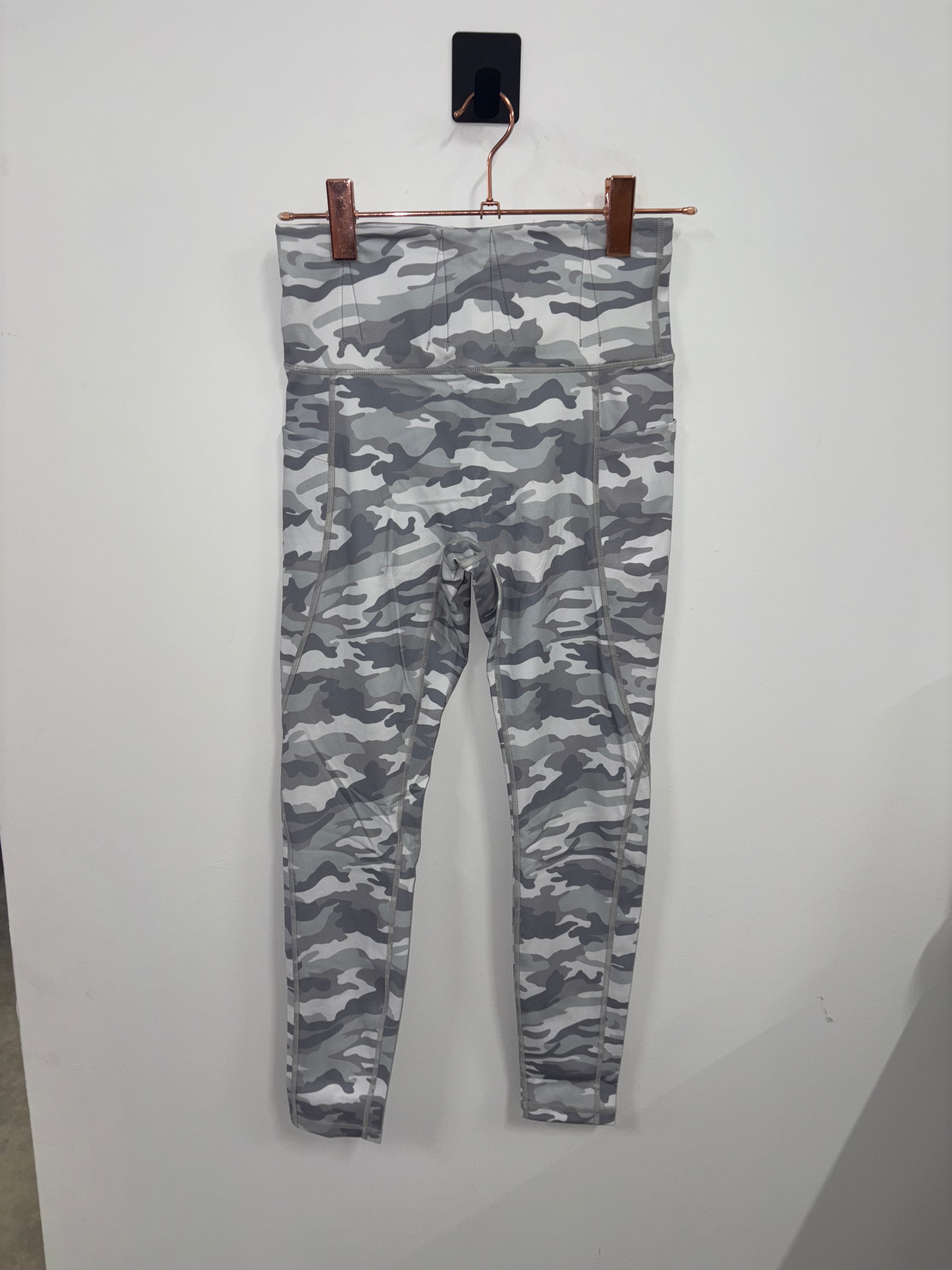 Concealed Carry Leggings with Pockets for Women - Snow Camo Print Tactical Leggings | Small Size | Perfect for Outdoor Activities, Hiking & Self Defense