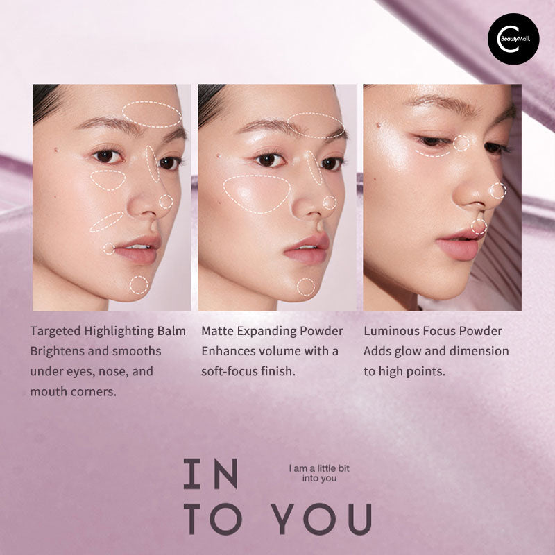 INTO YOU Multi-Function Highlight & Contour Palette - 6-in-1 Face Sculpting Kit for Cheekbones, Nose & Jawline - Perfect for Daily Makeup & Professional Contouring