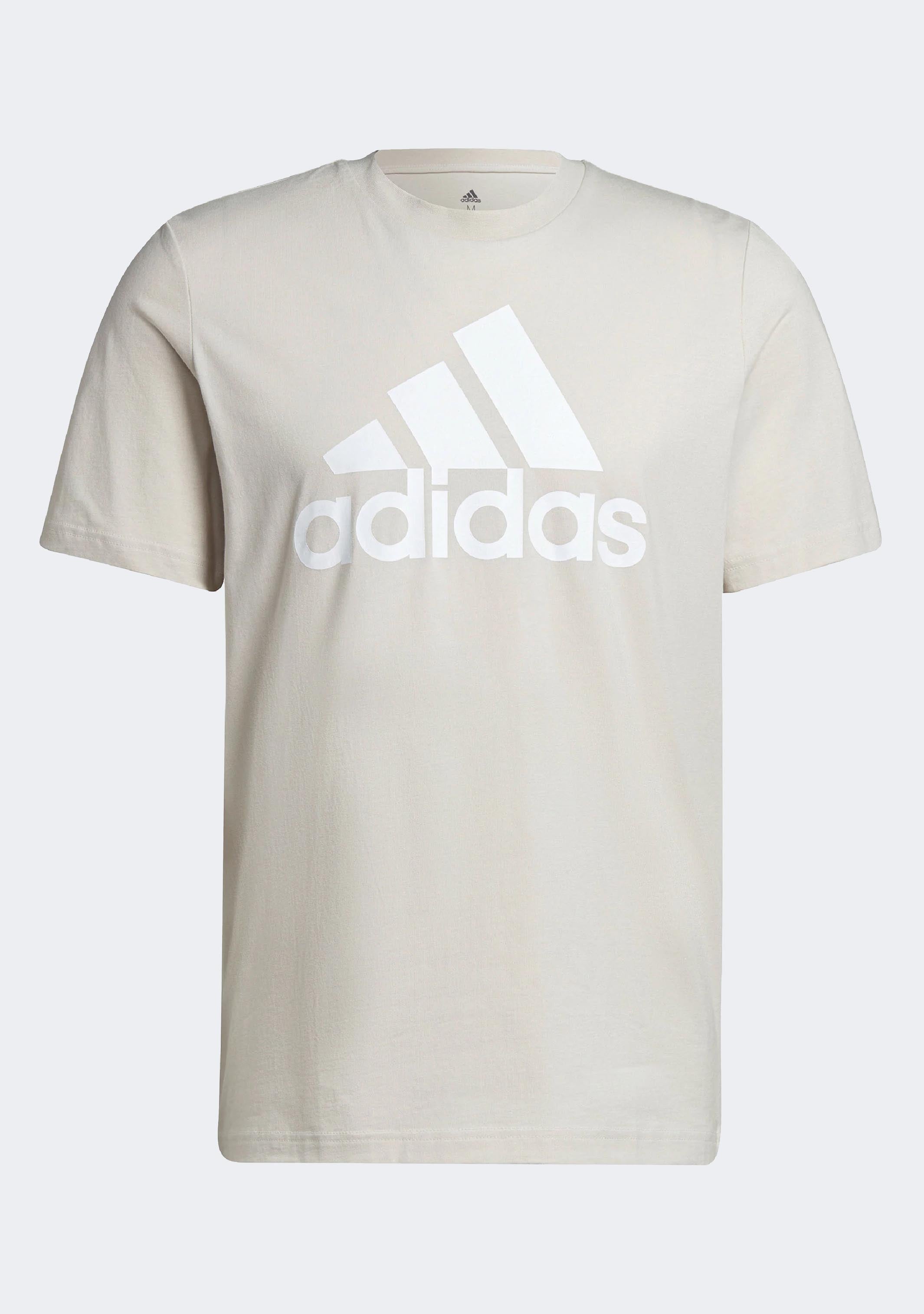 Adidas Men's Essentials Big Logo T-Shirt - Comfortable Cotton Casual Tee for Everyday Wear, Gym, and Street Style
