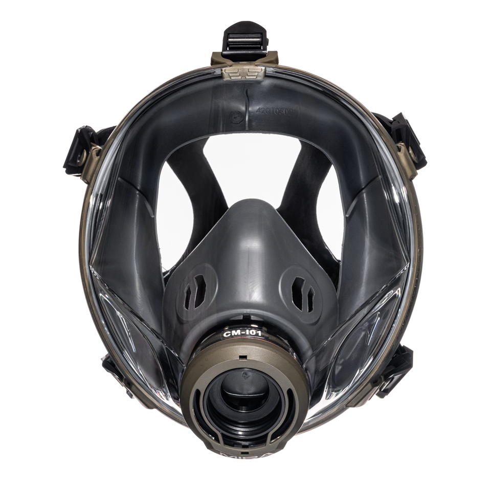 Mira Safety CM I01 Lightweight Full Face Respirator Mask - NIOSH Certified for Chemical, Biological & Industrial Protection - Ideal for Emergency Preparedness, DIY Projects & Workplace Safety