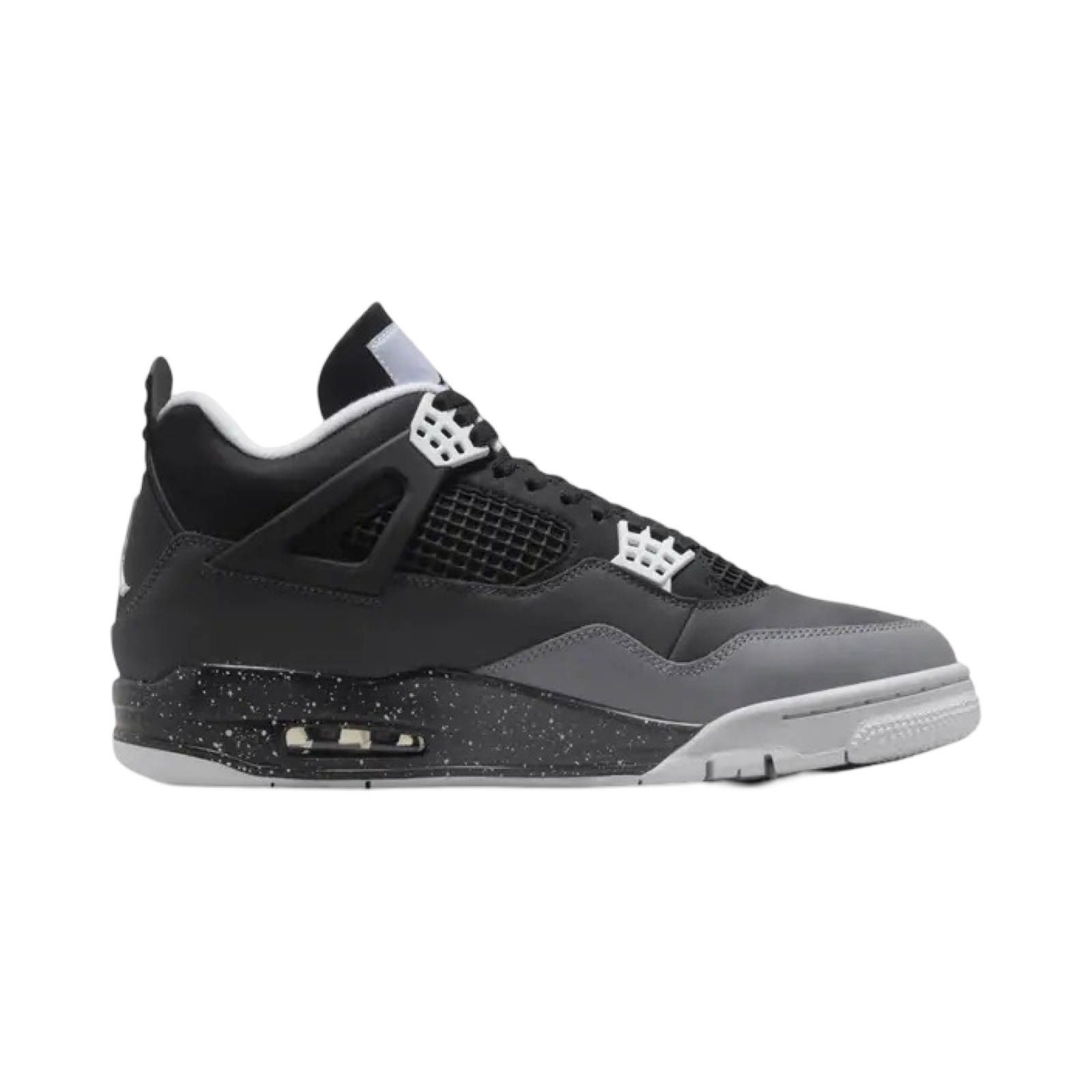 Air Jordan 4 Retro Fear Black White Anthracite Black Basketball Shoes - Men's High-Top Sneakers for Streetwear & Casual Style