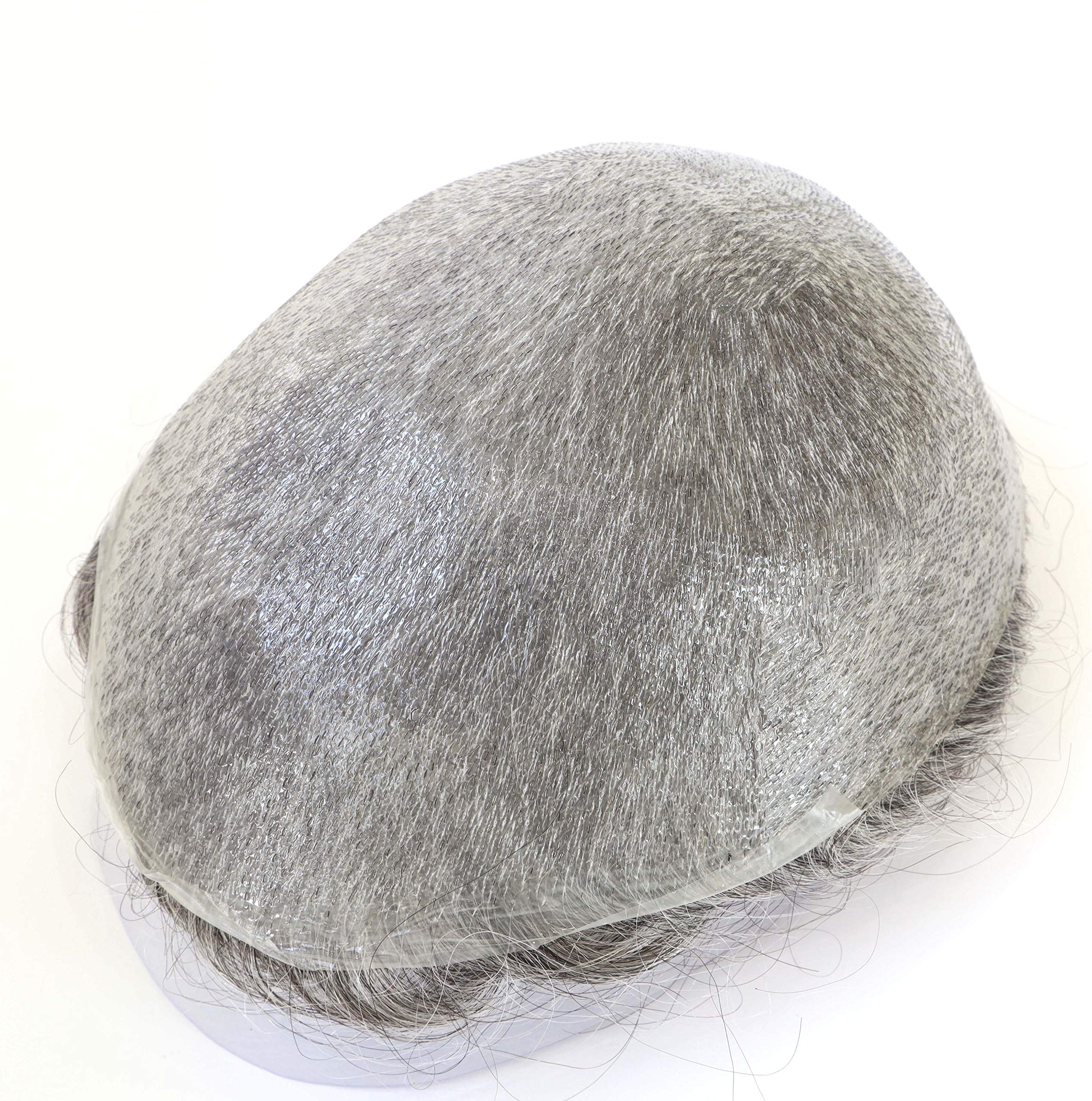 Natural Mens Human Hair Toupee - Ultra Thin Skin Hair Replacement System #365 for Thinning Hair & Baldness - Perfect for Daily Wear, Special Occasions & Confidence Boost