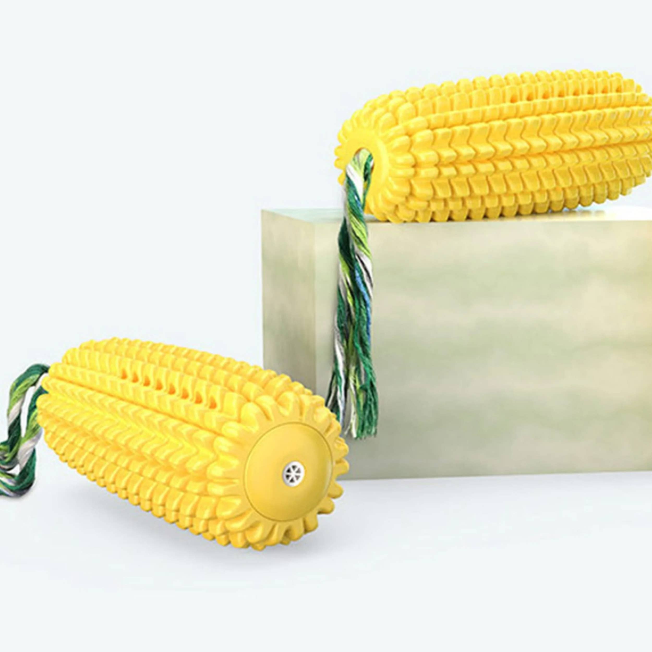 Natural Cornstarch Dog Chew Toys - Safe Teeth Cleaning Toothbrush for Puppies & Small Dogs - Eco-Friendly Pet Dental Care - Perfect for Teething, Training, and Playtime