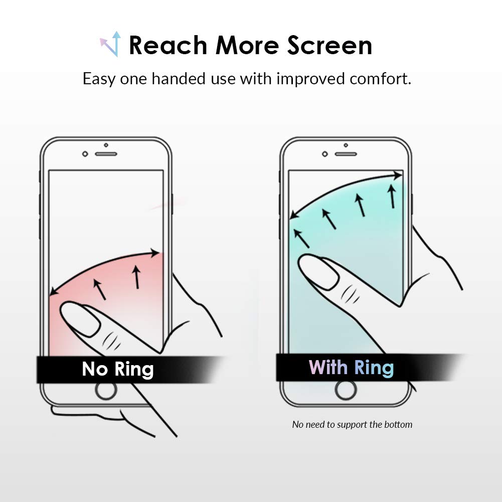 VELVET CAVIAR Phone Grip Ring Holder - Adjustable Finger Stand for iPhone, Galaxy & Smartphones | Non-Slip Grip & Kickstand (Panda Design) - Perfect for Selfies, Watching Videos & Secure One-Handed Use