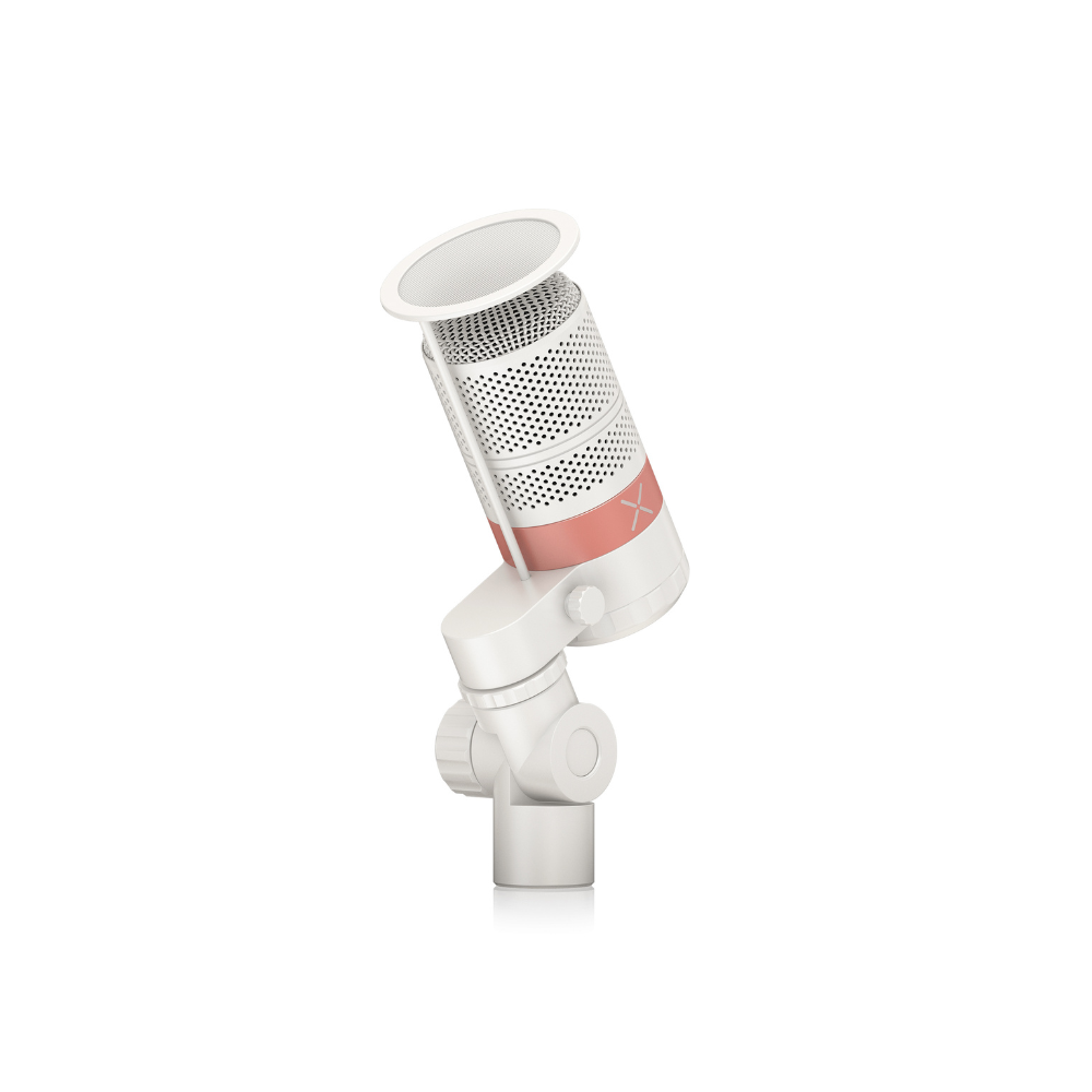 TC Helicon GoXLR Professional Dynamic Microphone (White) - Perfect for Streaming, Podcasting & Gaming - High-Quality USB/XLR Mic for PC & Mac