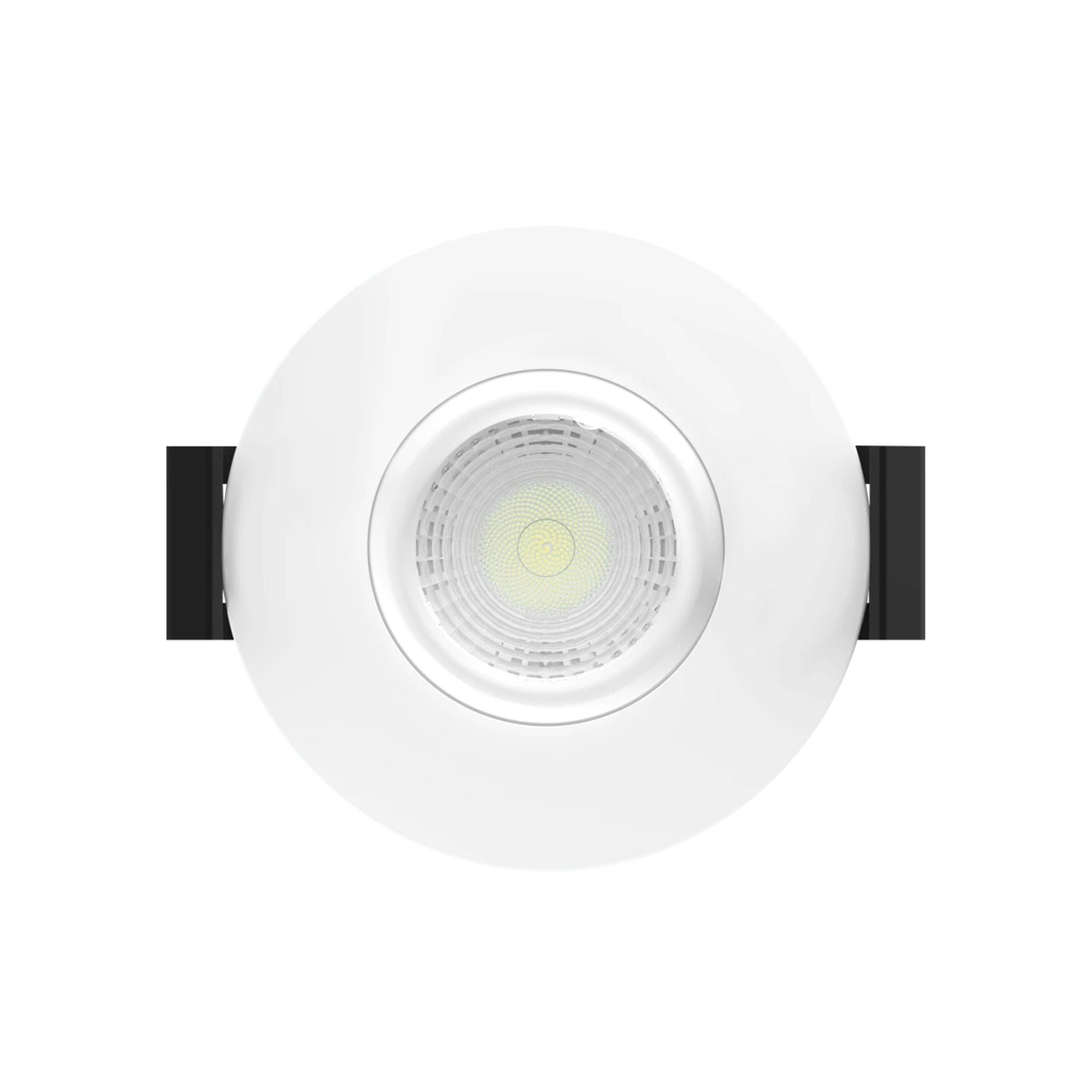 2 Pack Canless Gimbal Downlight - 400 Lumens, 5 CCT Adjustable, 38° Spotlight, White Smooth Trim - Perfect for Kitchen, Living Room & Bedroom Lighting