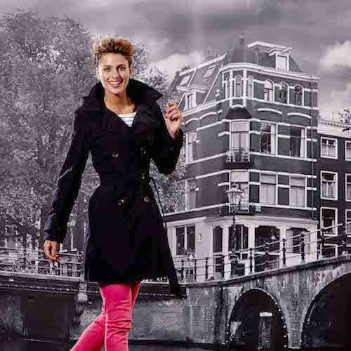 Happy Rainy Days Women's Waterproof Trench Coat - Black XXL for Office, Travel & Fall Fashion