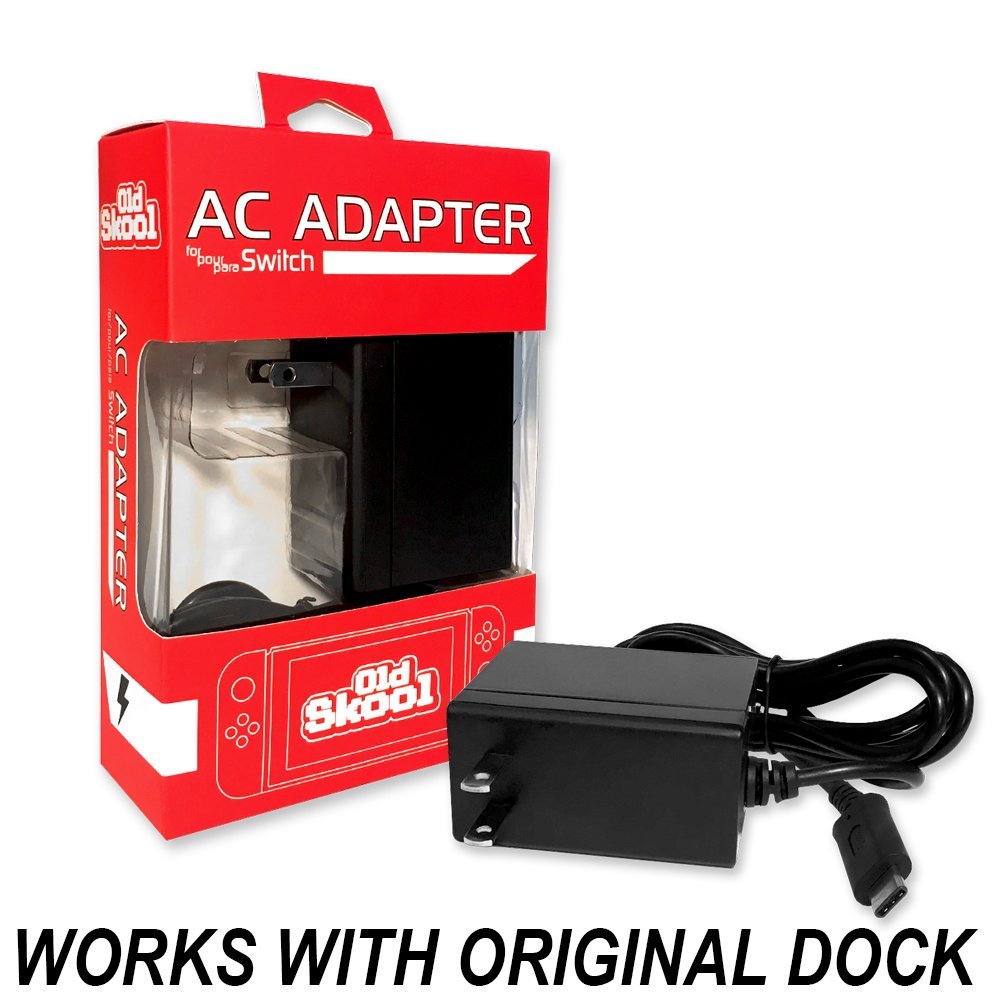 Original Nintendo Switch AC Adapter - Fast Charging Power Supply with TV Mode Support | Perfect for Gaming at Home & Travel Accessories