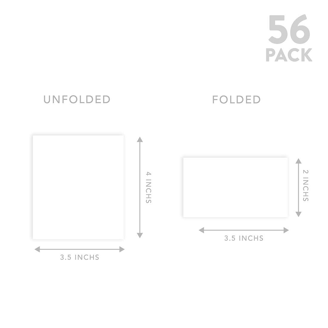 Andaz Press 56-Pack Dusty Blue Floral Wedding Place Cards - 2