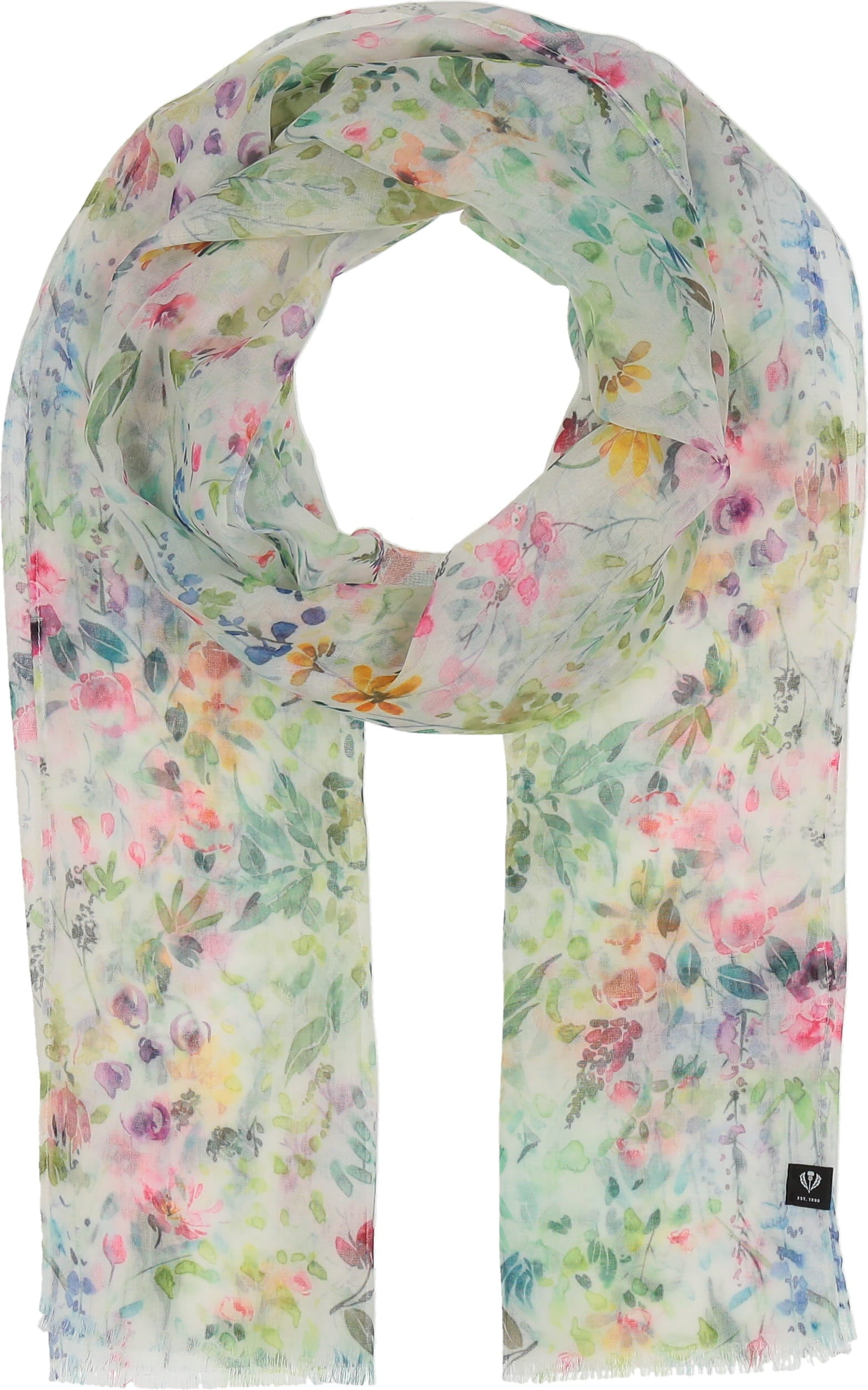 Eco-Friendly Floral Scarf for Women - Sustainable Fashion Accessory - Perfect for Spring Outfits, Office Wear & Special Occasions