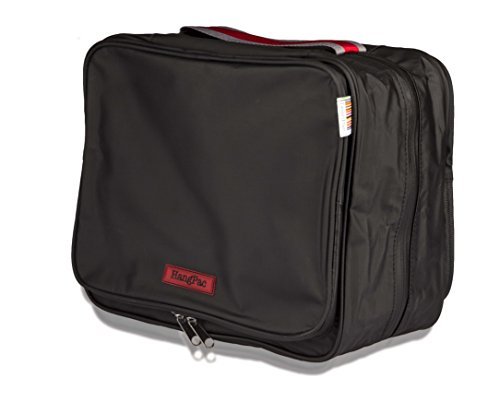 LeanPac Hanging Toiletry Bag for Travel - Waterproof Makeup Organizer & Wash Bag for Women & Men - Perfect for Airplane, Camping & Gym Essentials