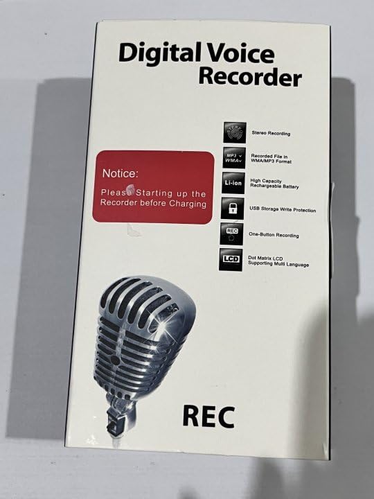 COVVY 16GB Digital Voice Recorder - Portable Audio Recorder with LCD Screen, MP3 Player, Sound Recorder for Lectures, Meetings & Interviews (Black)