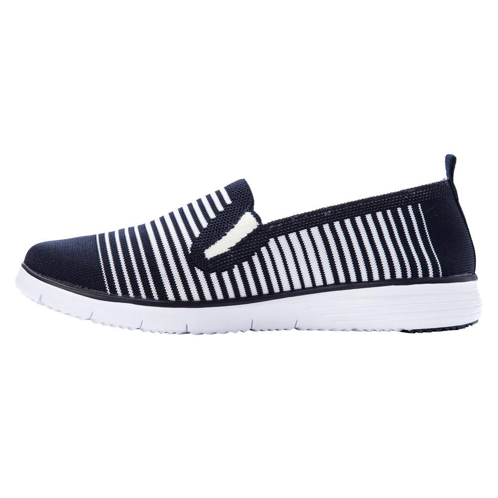 Propét Women's Travel Fit Slip-On Sneakers - Comfortable Walking Shoes for Travel, Work & Casual Wear | Lightweight & Supportive