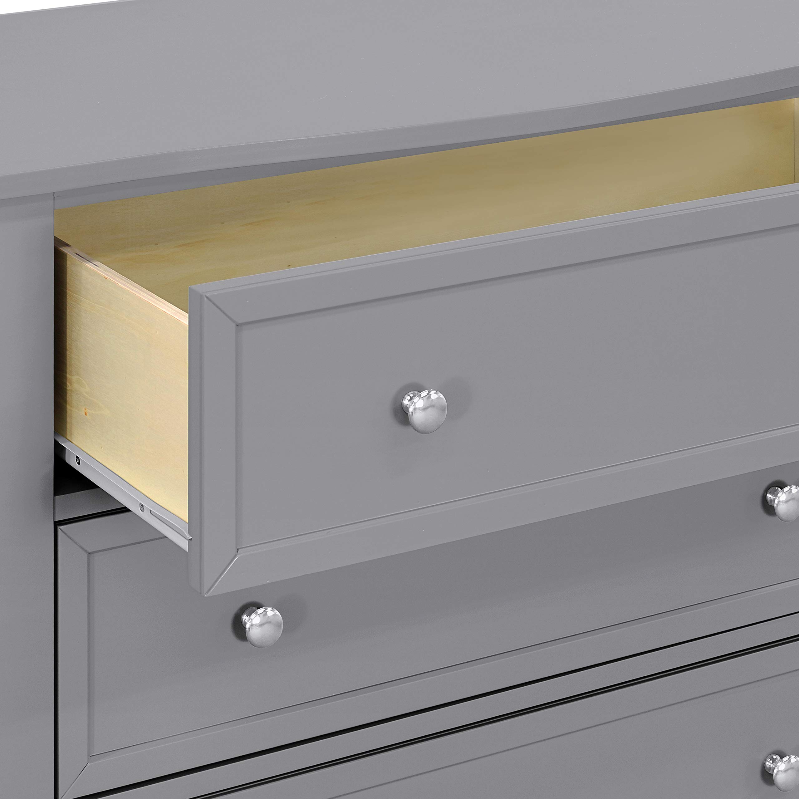 DaVinci Kalani 3-Drawer Grey Dresser for Nursery & Kids Room - Modern Baby Furniture with Ample Storage Space