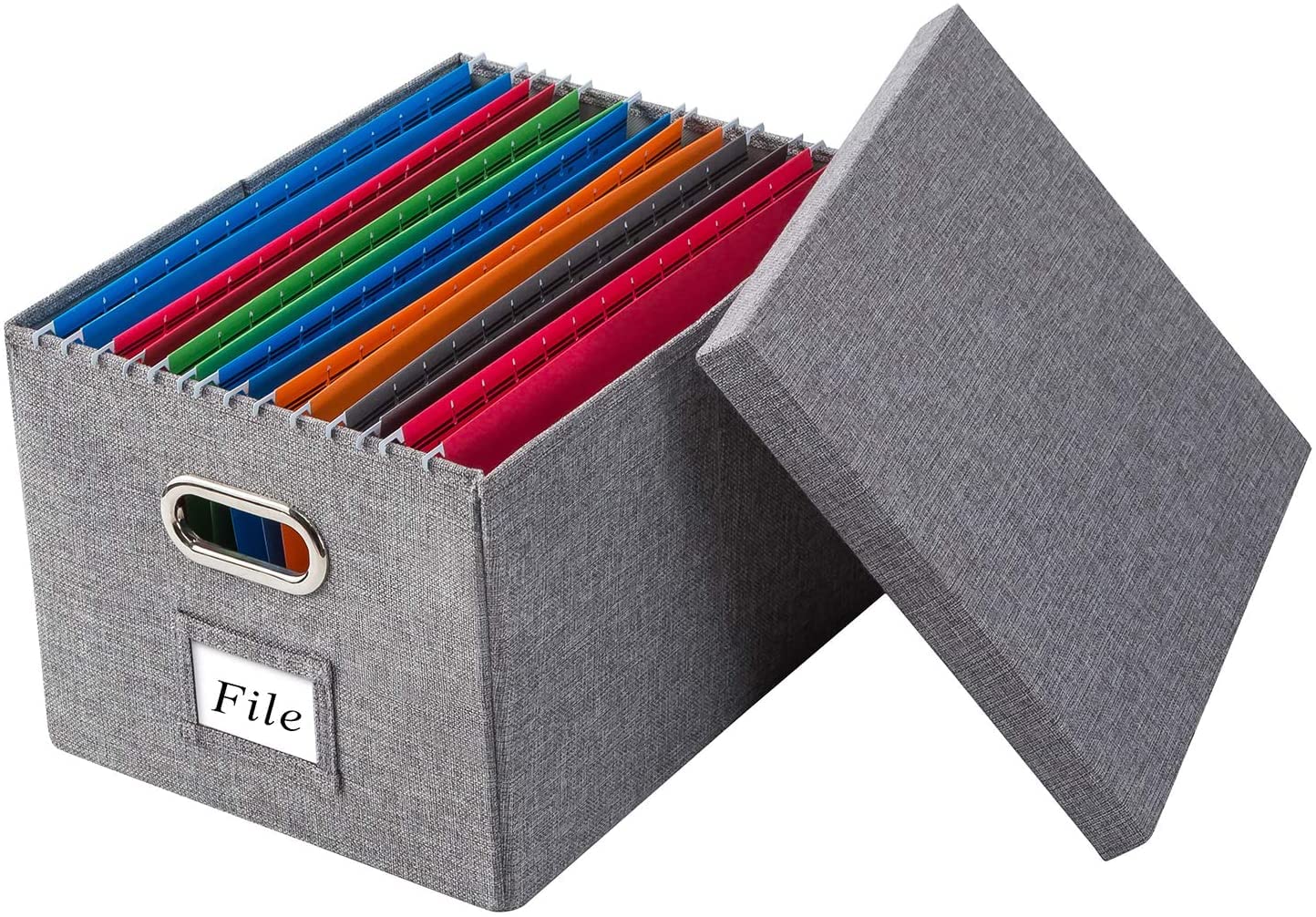 File Storage Boxes Organizer - Durable Document Organizer for Office & Home - Perfect for Files, Folders, and Paperwork Storage