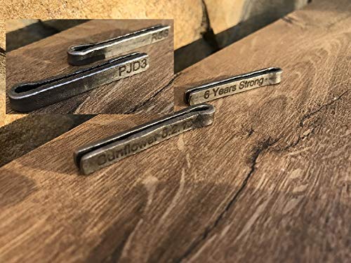 Personalized Engraved Tie Clip Bar for Men - Unique 6 Year Anniversary Gift for Him - Custom Iron Gift for Weddings, Prom & Business Events
