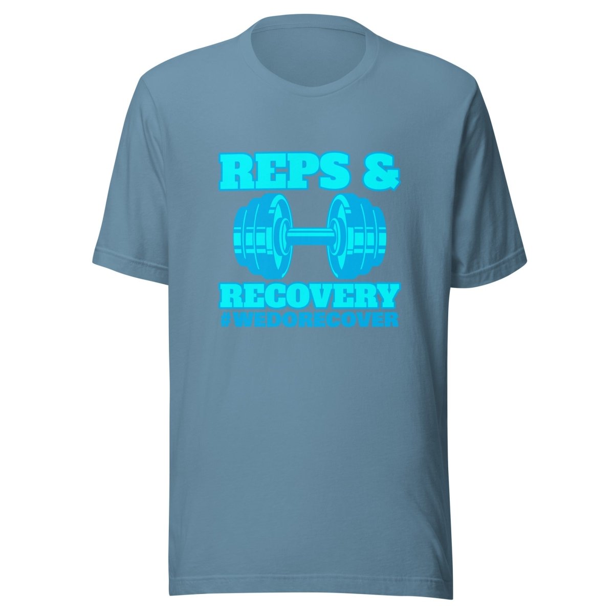 Unisex Reps & Recovery T-Shirt - #WeDoRecover - Comfortable Workout & Gym Apparel for Fitness Enthusiasts