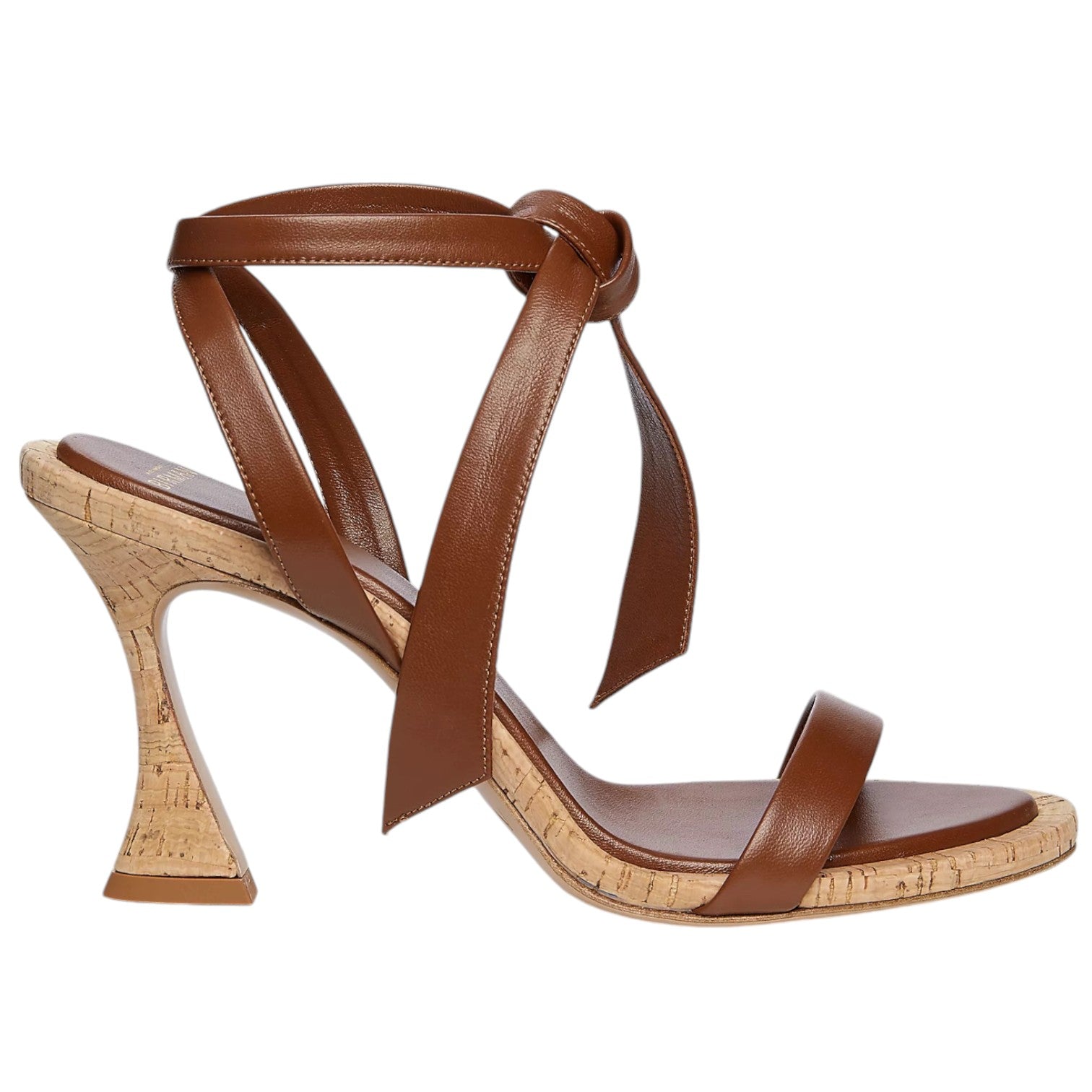 Alexandre Birman Clarita Espresso Leather Ankle Wrap Sandals - Stylish & Comfortable Women's Heels for Weddings, Parties & Evening Events
