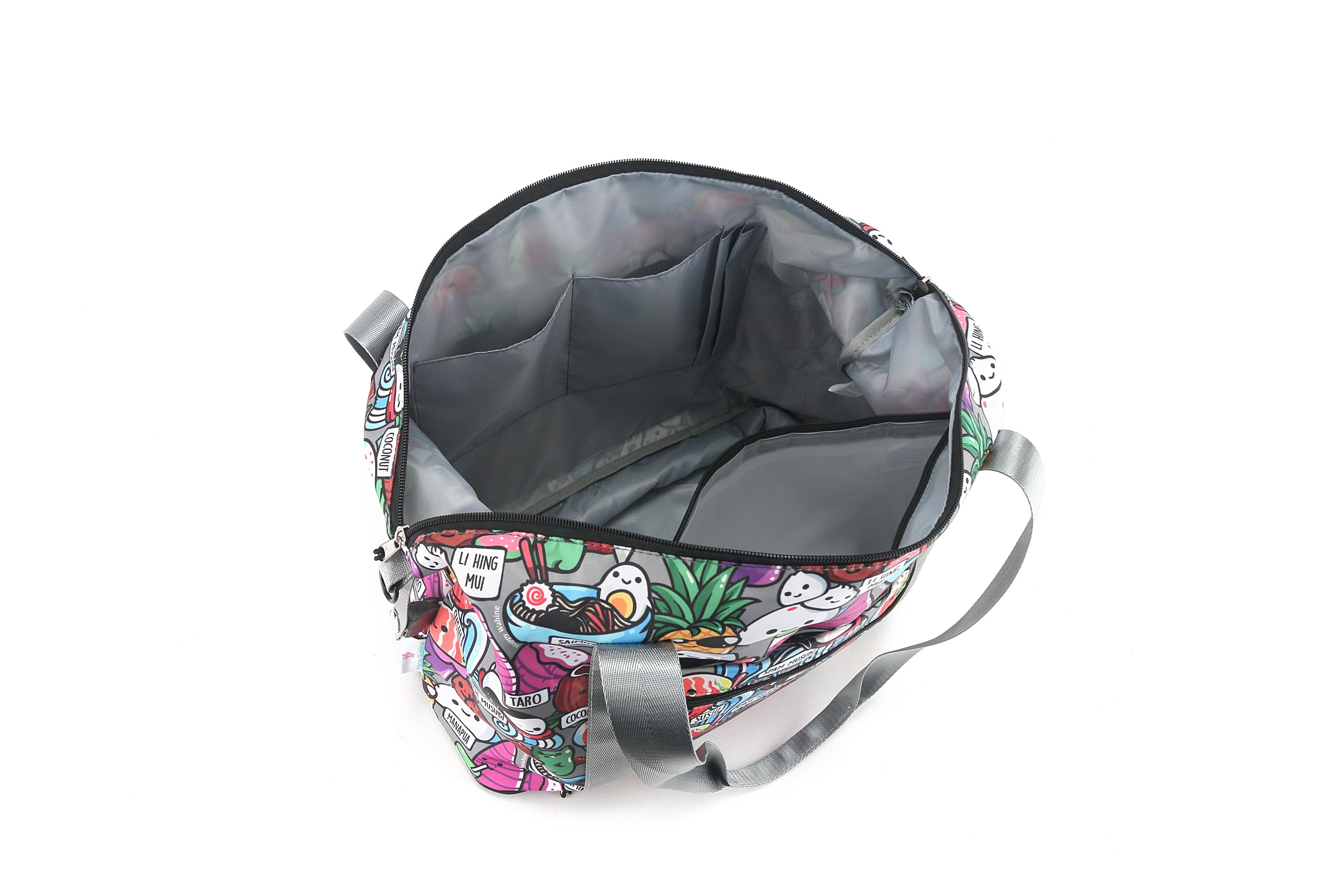 Foldable Travel Duffle Bag - Lightweight & Water-Resistant Sydney Craving Hawaii Grey Backpack for Gym, Beach, Weekend Getaways & Outdoor Adventures