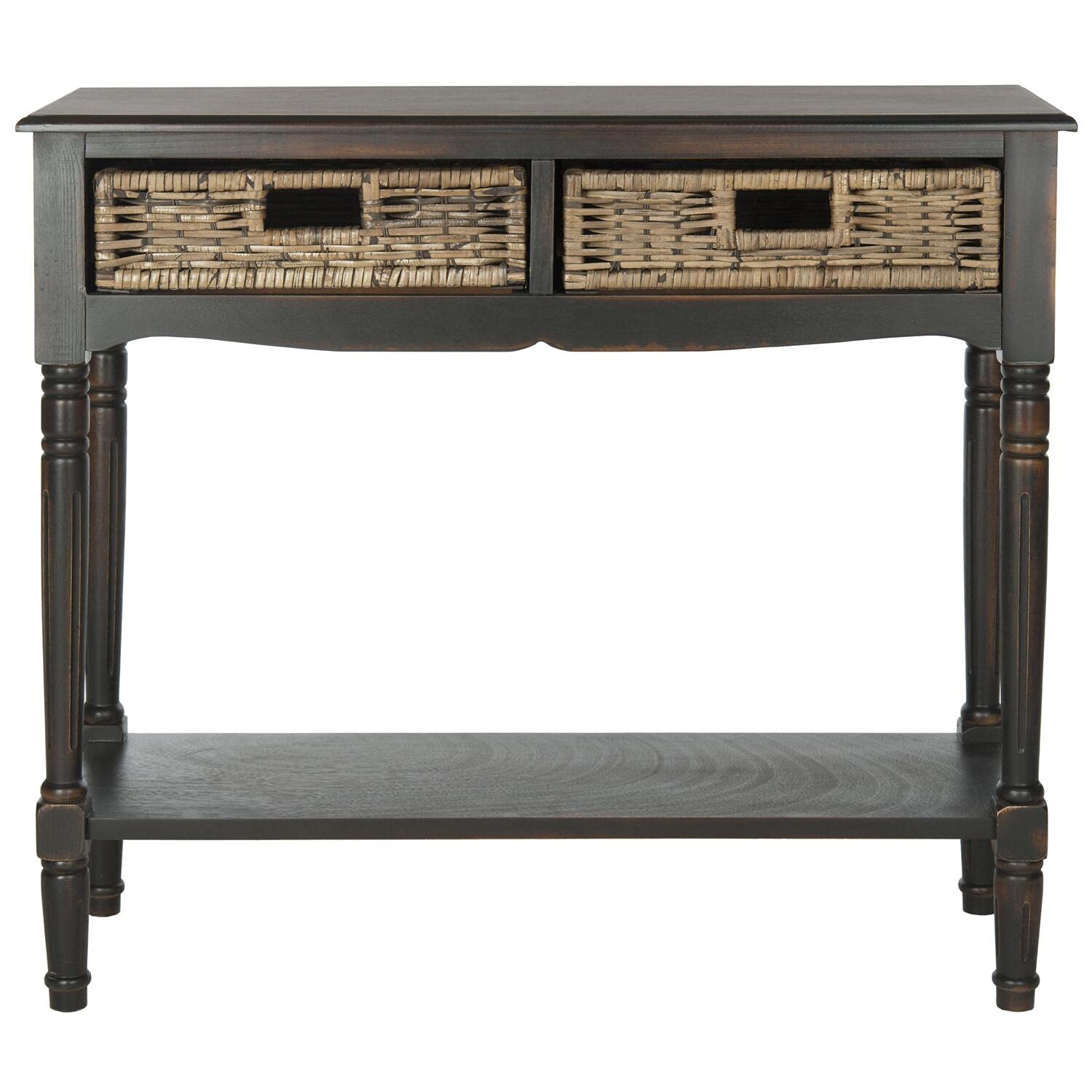 SAFAVIEH American Homes Collection Corbin Brown Console Table - Entryway, Living Room & Hallway Furniture for Home Decor