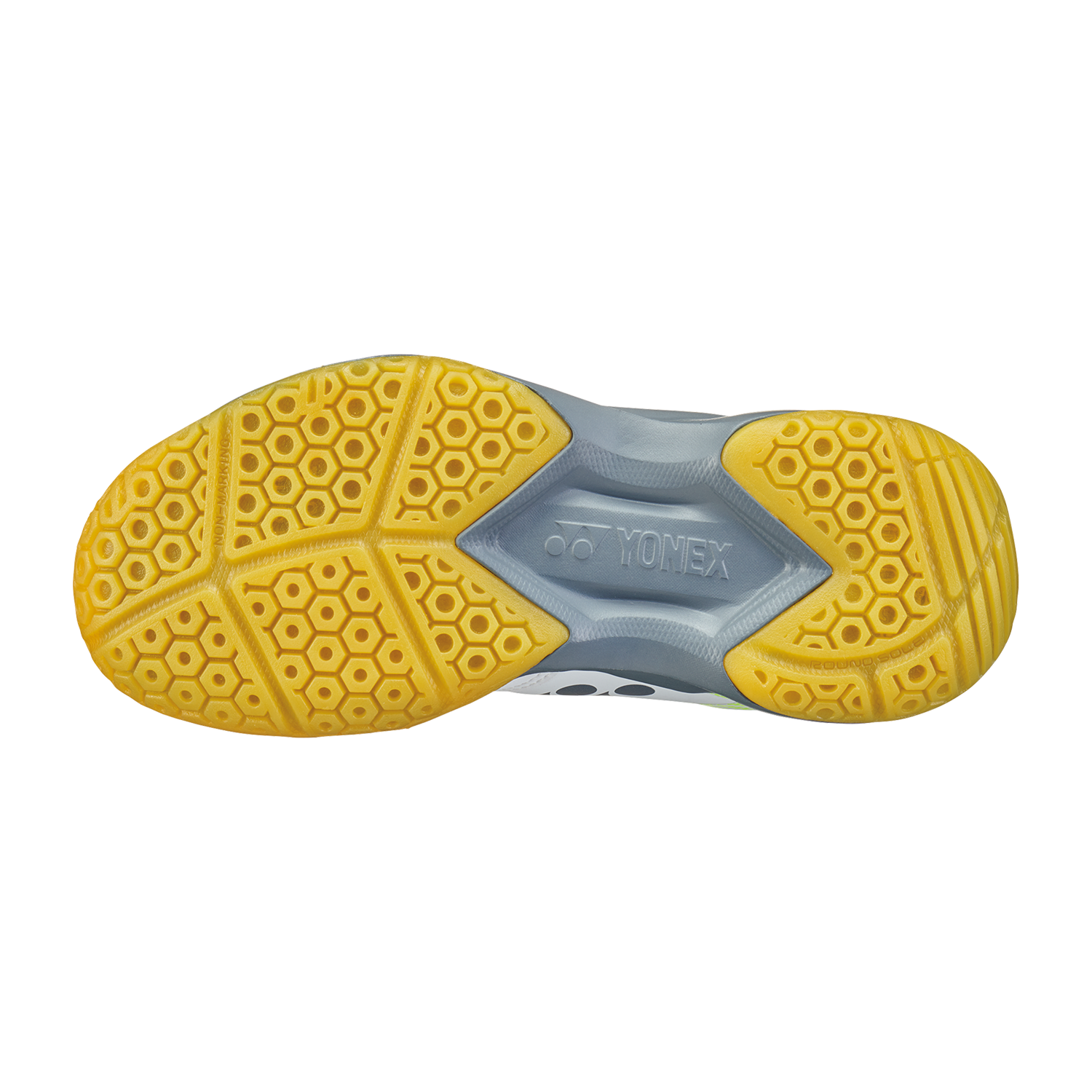 Yonex Power Cushion 65 Junior Badminton Shoes for Kids - Lightweight & Comfortable Indoor Court Shoes (White/Lime) - Perfect for Badminton Training, School PE Class & Indoor Sports Activities