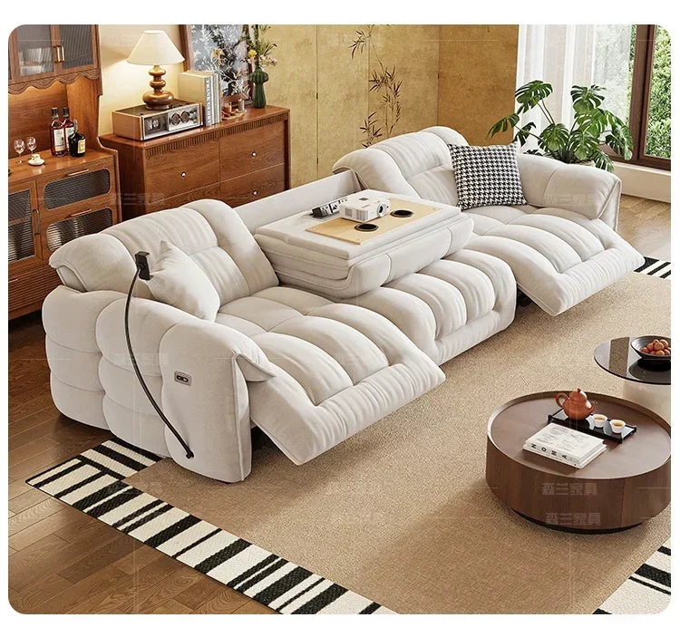 Luxury Electric Recliner Sofa Set - Modern Designer Furniture with Premium Comfort & Adjustable Functionality for Living Room, Home Theater & Office Relaxation