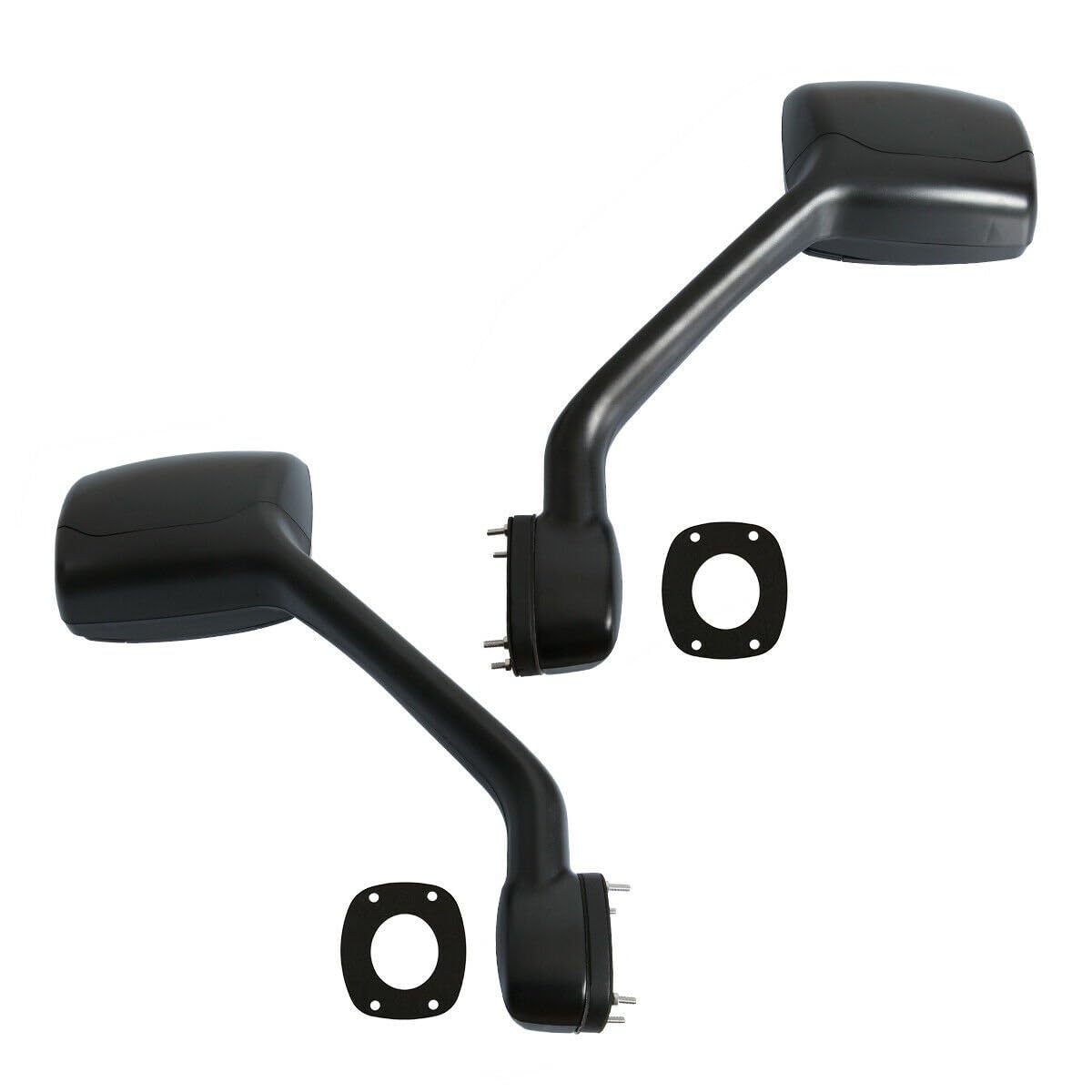 Aostirmotor Black Hood Mirrors for KENWORTH T680 (2013-2020) & Peterbilt 579/587 (2010-2017) - Left & Right Side Truck Mirror Set - Perfect for Highway Safety & Blind Spot Visibility