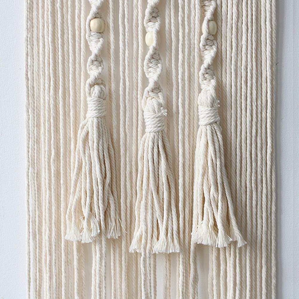 Boho Moon Macrame Wall Hanging - Handmade Cotton Wall Decor for Bedroom, Living Room & Nursery - Perfect for Boho Home Decor & Spiritual Space
