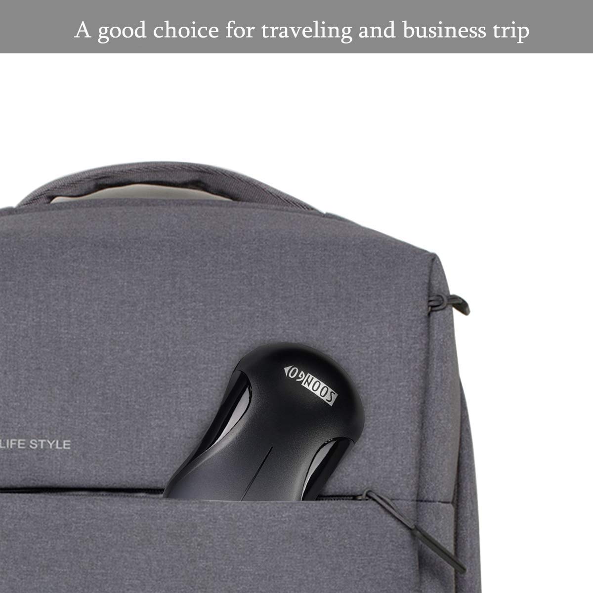 SOONGO 2 Pack USB Wired Mouse - Ergonomic Optical Computer Mice for PC, Laptop, Desktop - Black (Perfect for Office, Home & Gaming Use)