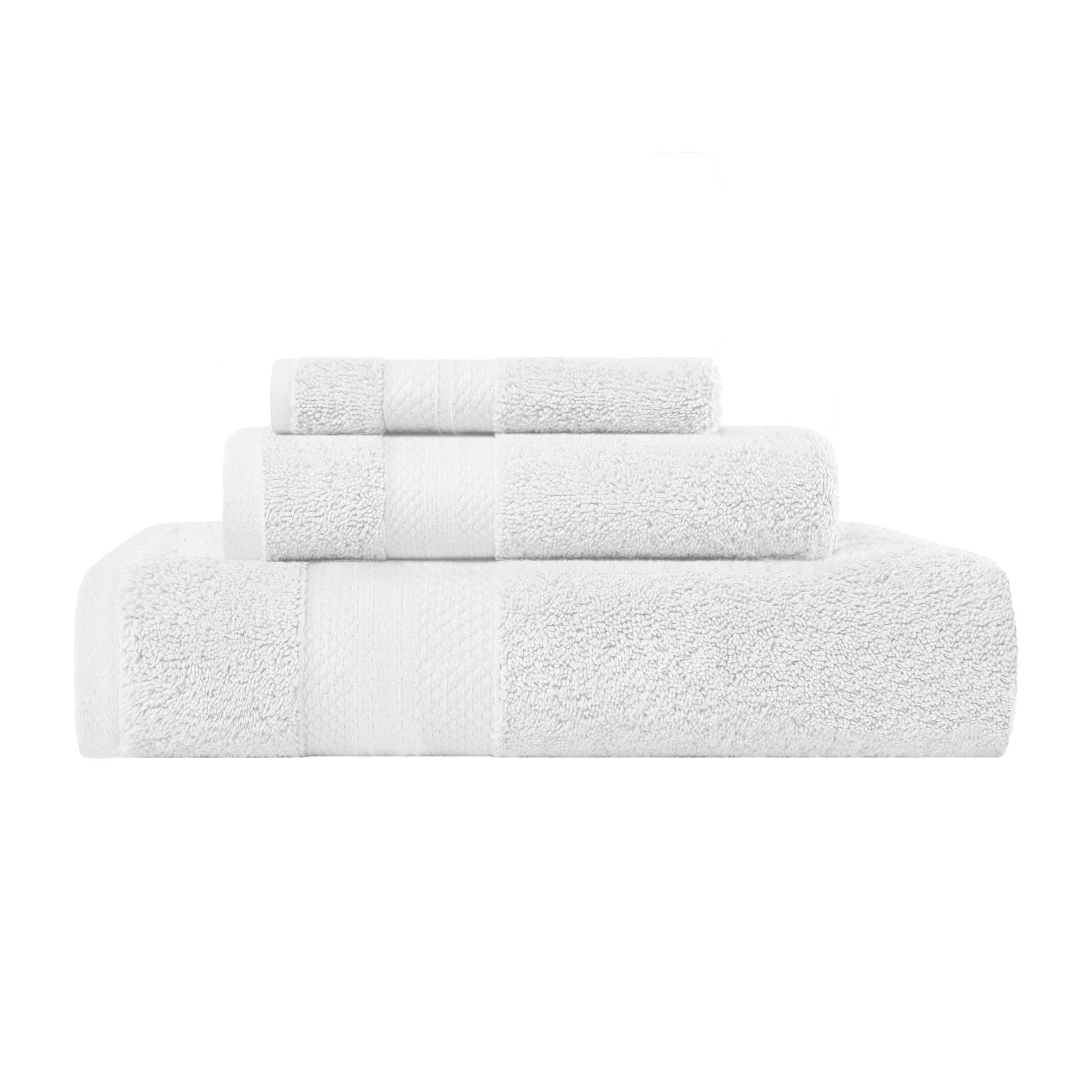 Premium Turkish Cotton 3-Piece Ultra Plush Bath Towel Set - Highly Absorbent, Soft & Luxurious for Spa, Bathroom, and Beach Use